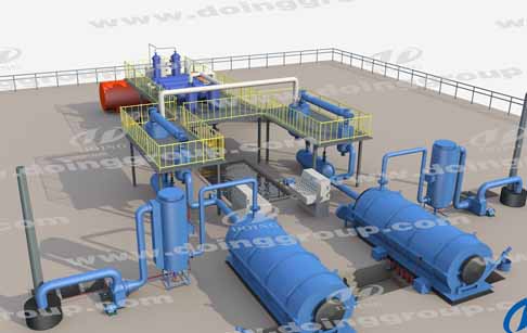 waste tire pyrolysis platn reactor