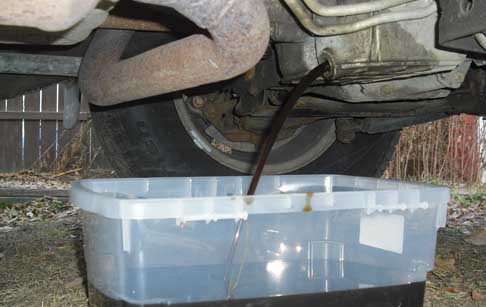 waste engine oil to diesel