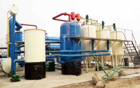 pyrolysis oil distillation plant