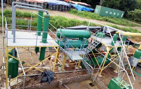 waste crude oil to diesel